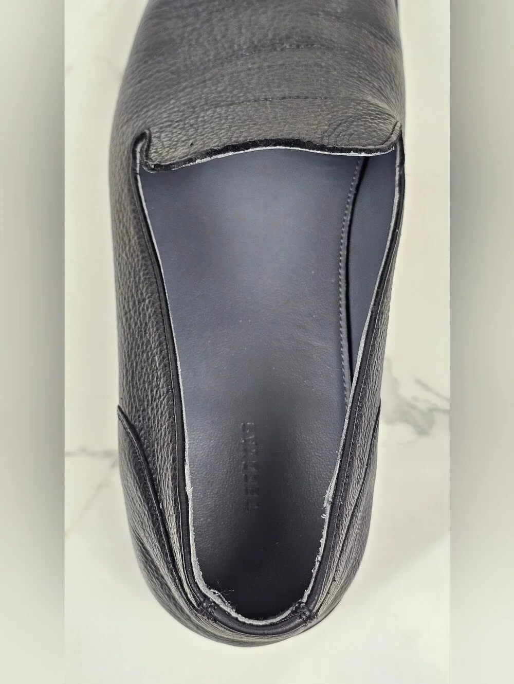 Tecovas The Monterrey Black  Leather Venetian Slip-On Loafers (Men’s Size 13 D)